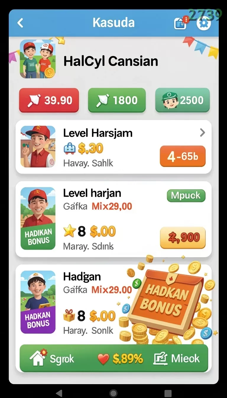 Cuplikan layar VT789 — menu navigasi
