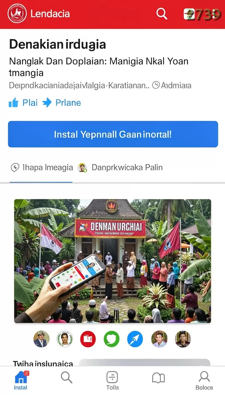 Cuplikan layar SURGA11 — halaman utama